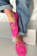 ELEGANT LOAFERS WITH METALLIC DETAIL