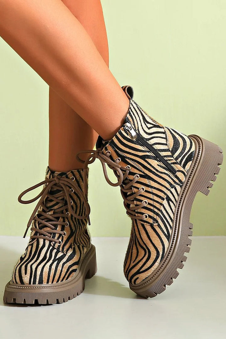 ZEBRA STRAP BOOT