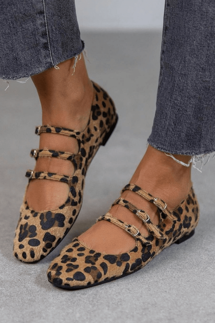 ANIMAL PRINT BALLET FLATS