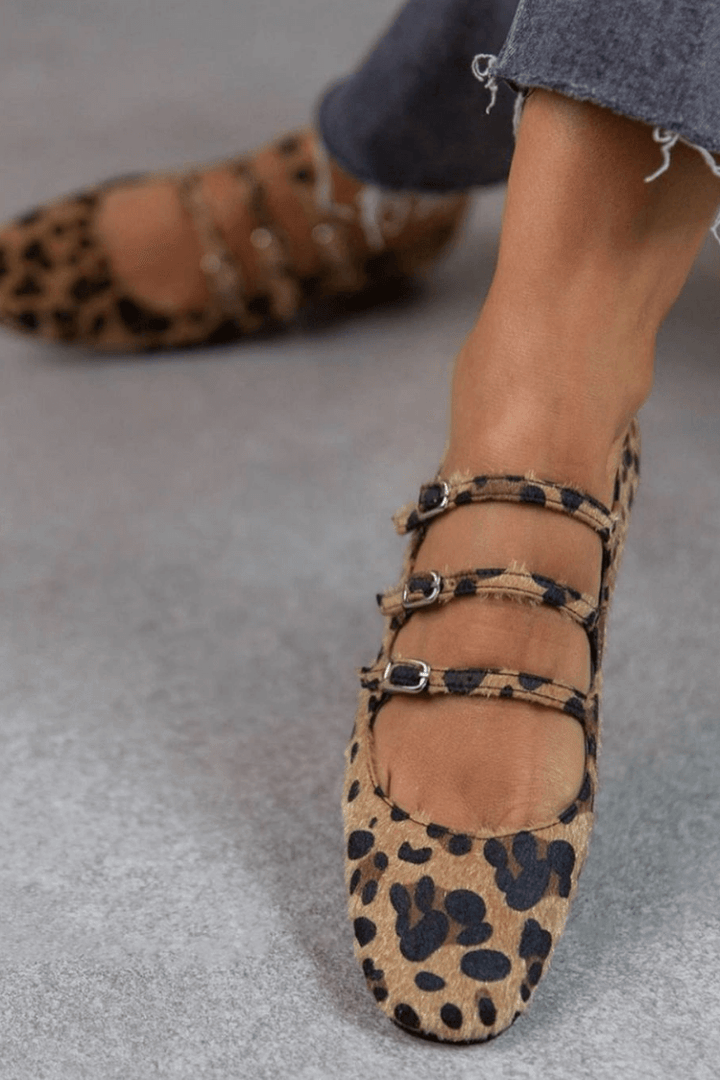 ANIMAL PRINT BALLET FLATS