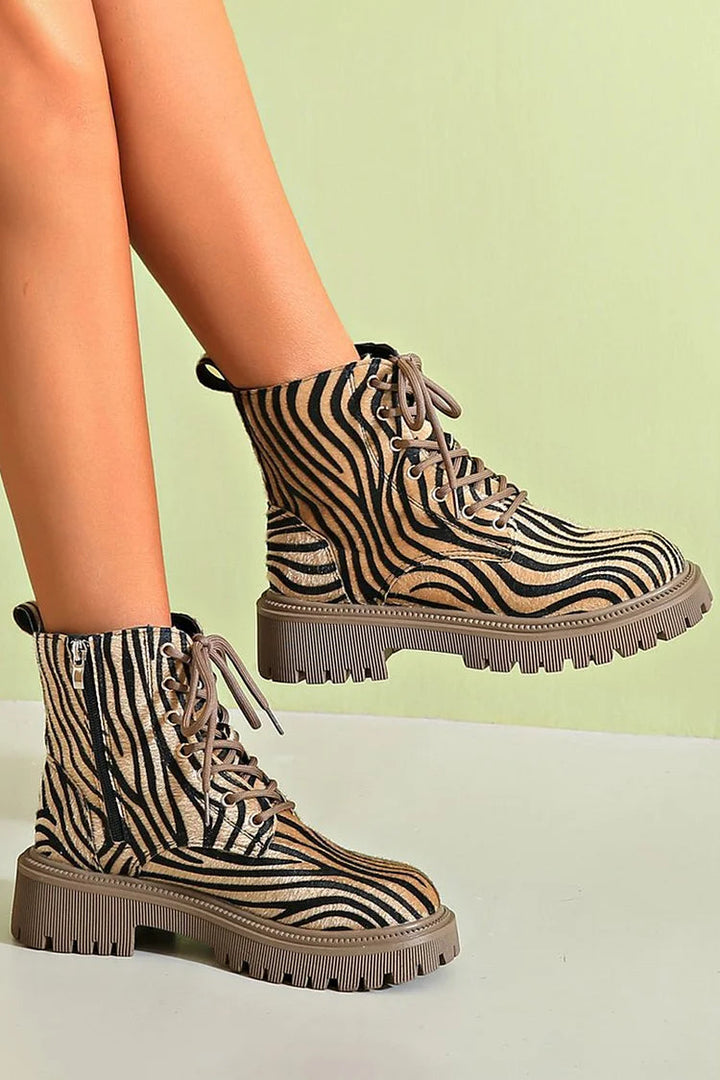 ZEBRA STRAP BOOT