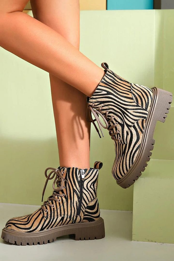 ZEBRA STRAP BOOT