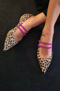 LEOPARD PUMPS WITH DOUBLE STRAP