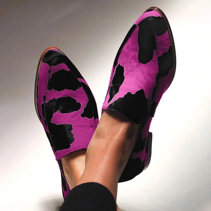MODERN ANIMAL PRINT LOAFERS