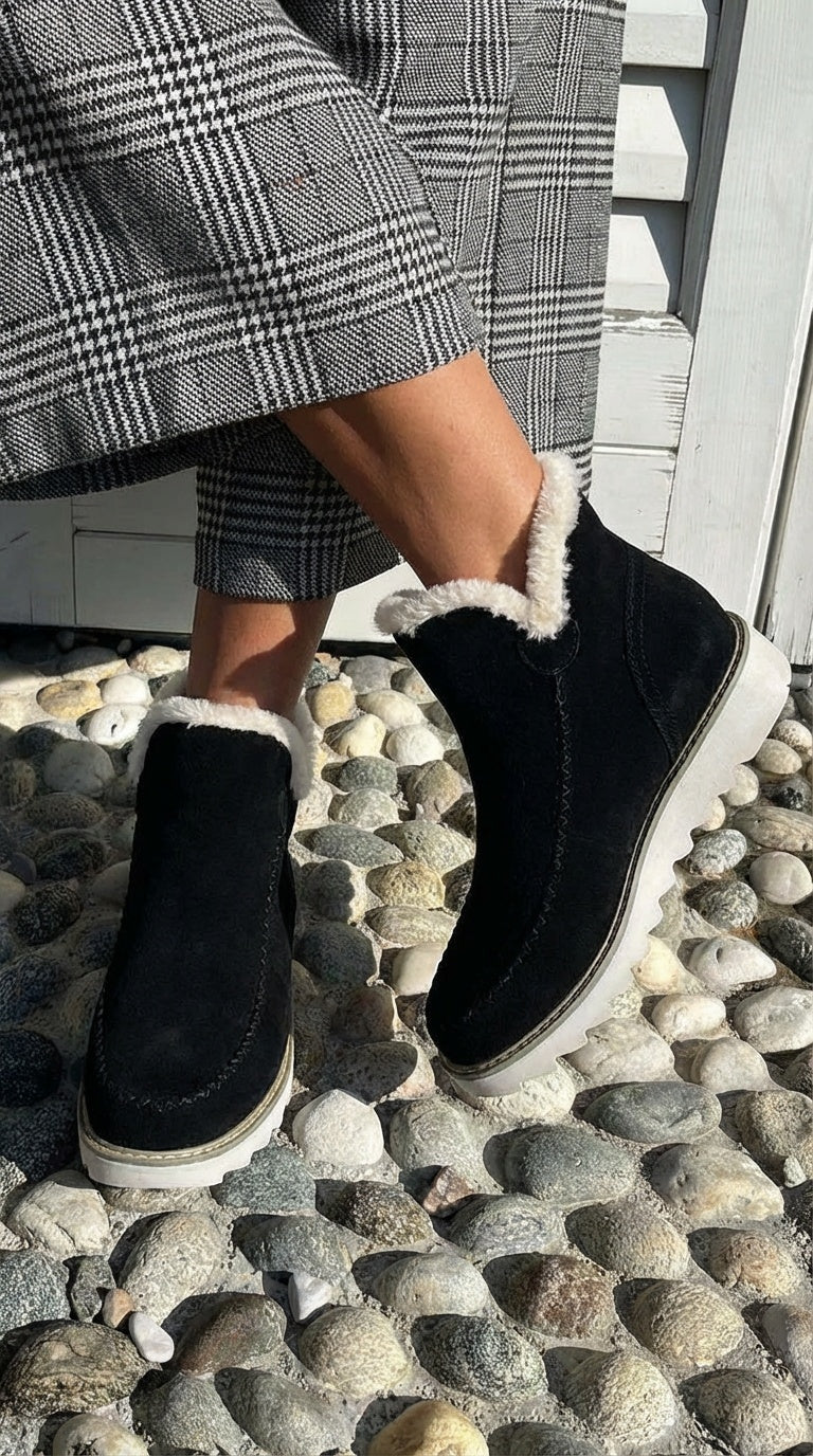 WINTER ANKLE BOOTS WITH SOFT LINING