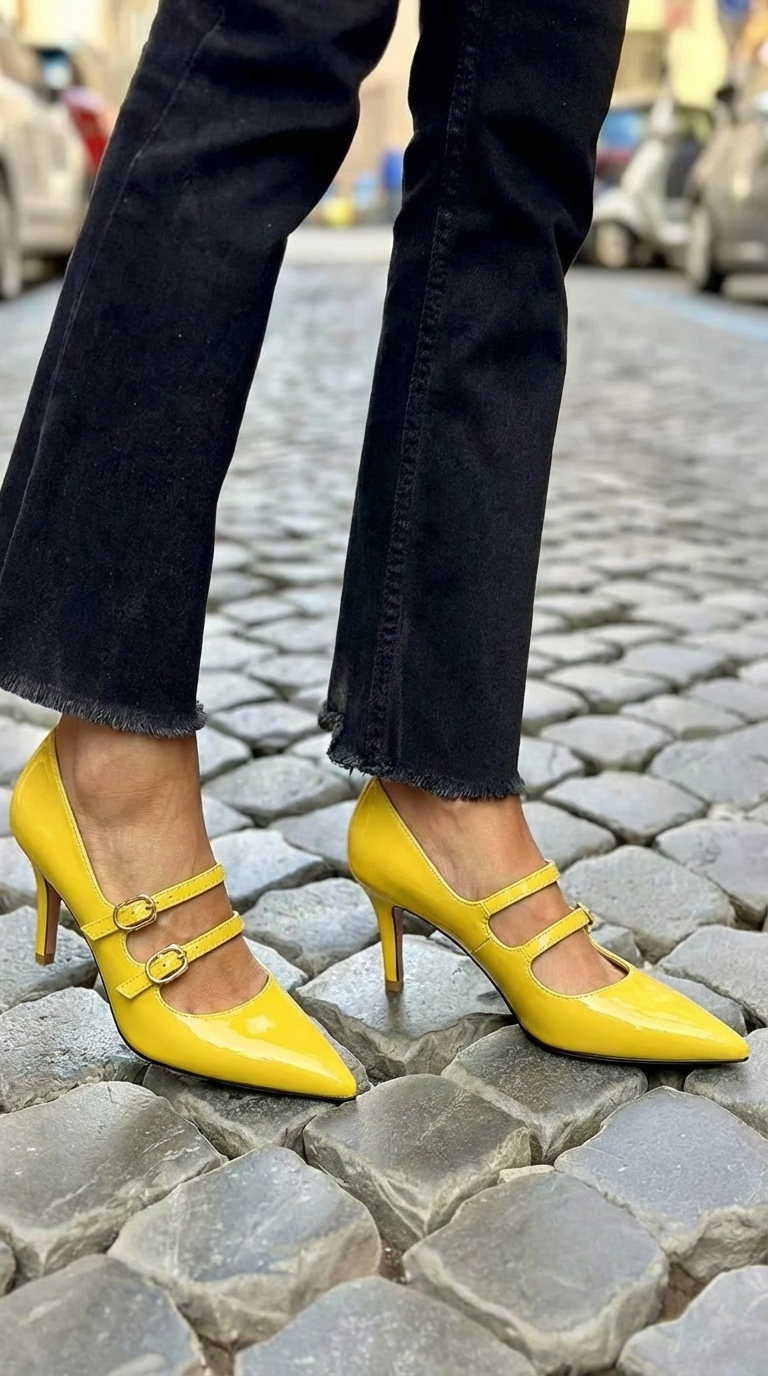 DOUBLE STRAP PUMPS