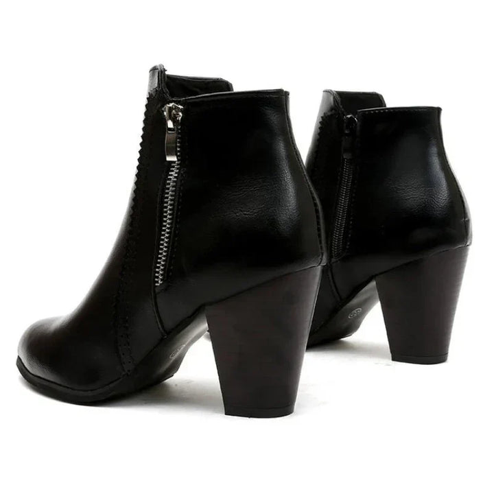 ELEGANT BOOTS WITH HEEL AND ZIP