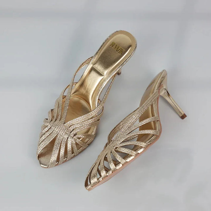 MULE WITH THIN HEEL