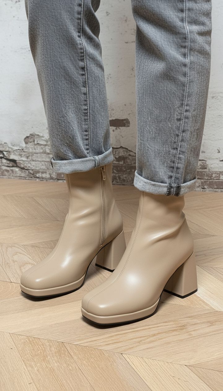 ELEGANT ANKLE BOOT WITH HEEL