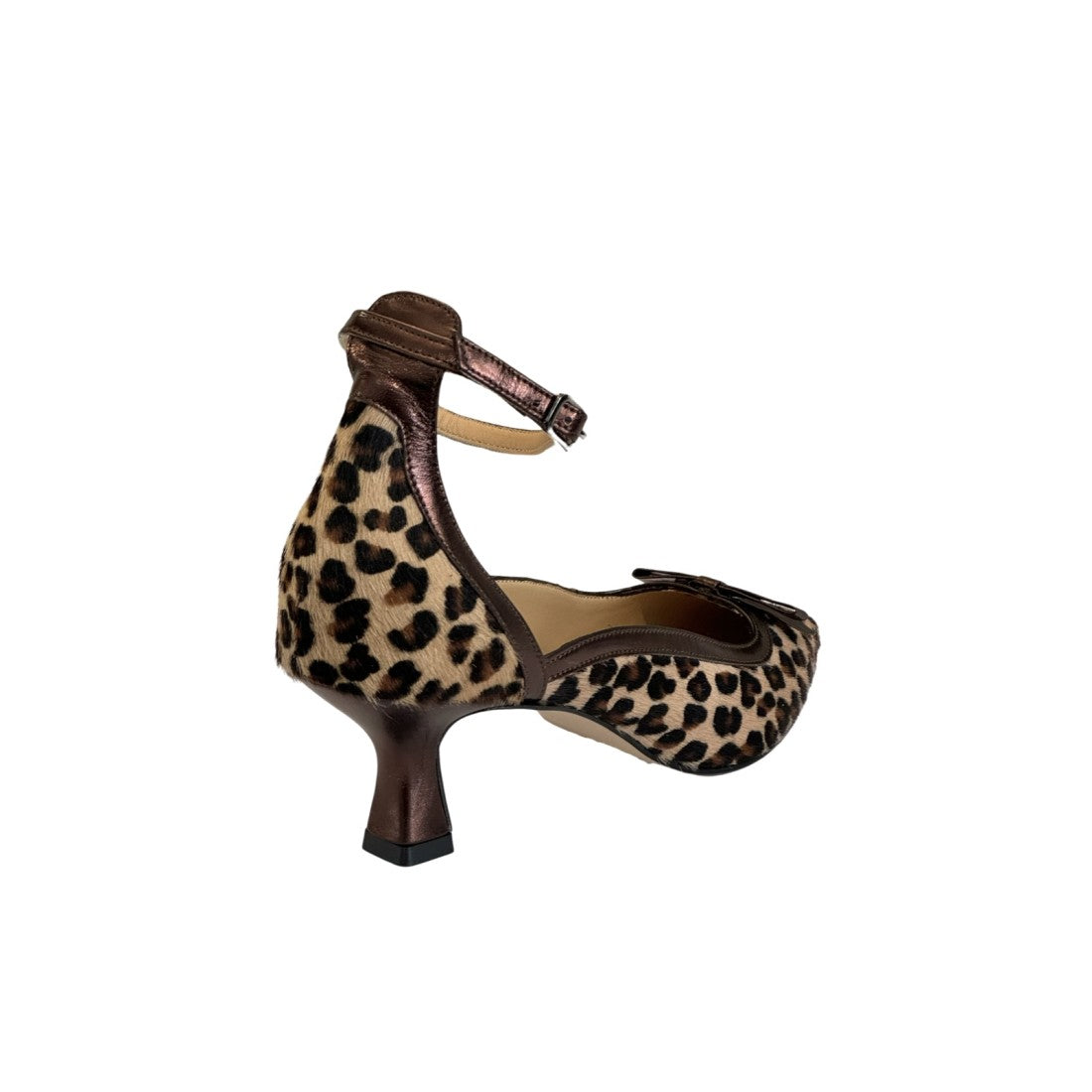 LEOPARD PRINT PEEP-TOE