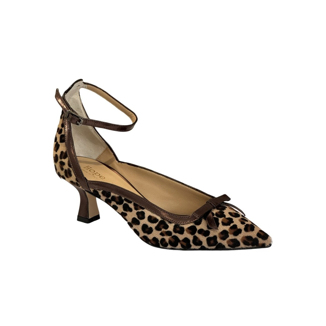 LEOPARD PRINT PEEP-TOE