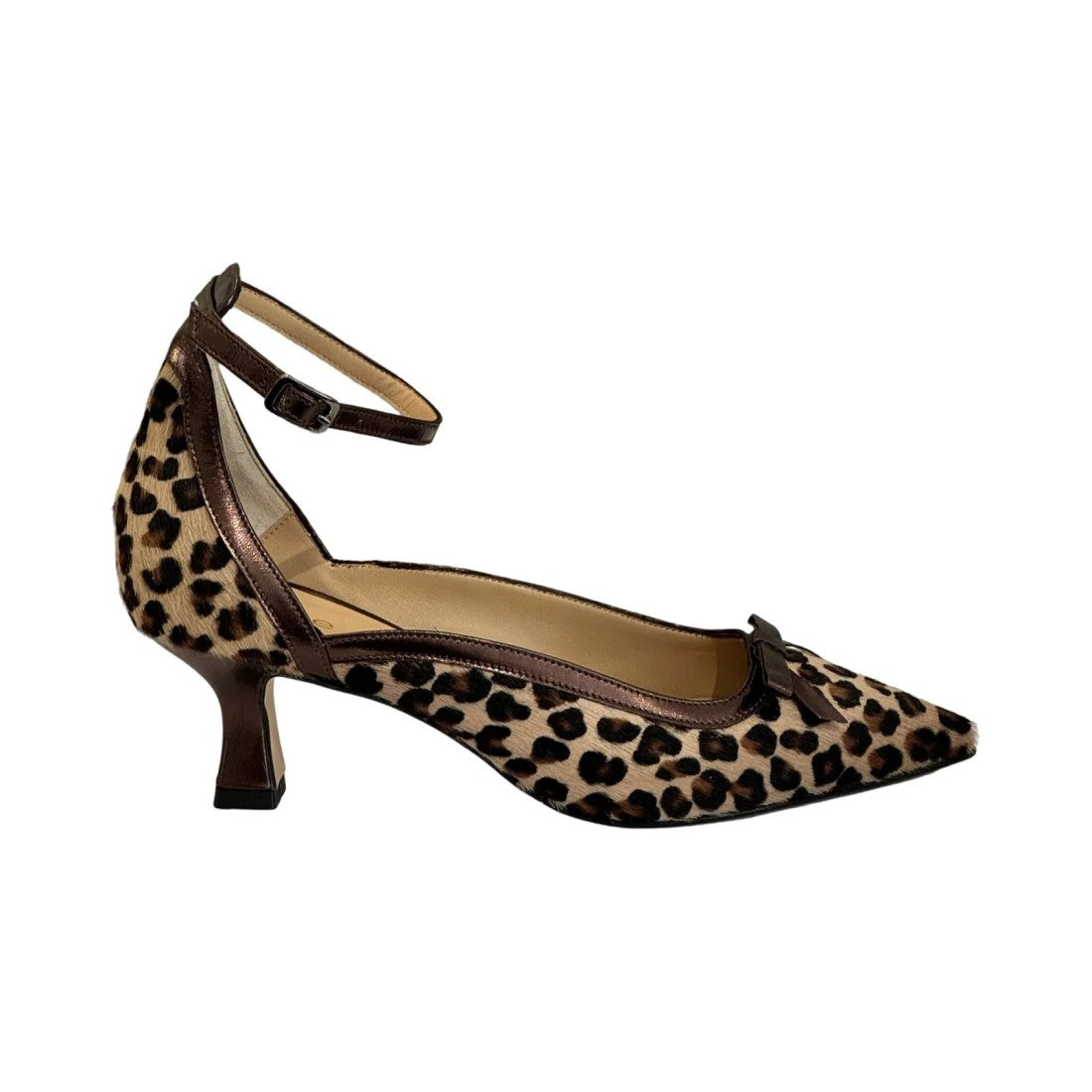 LEOPARD PRINT PEEP-TOE