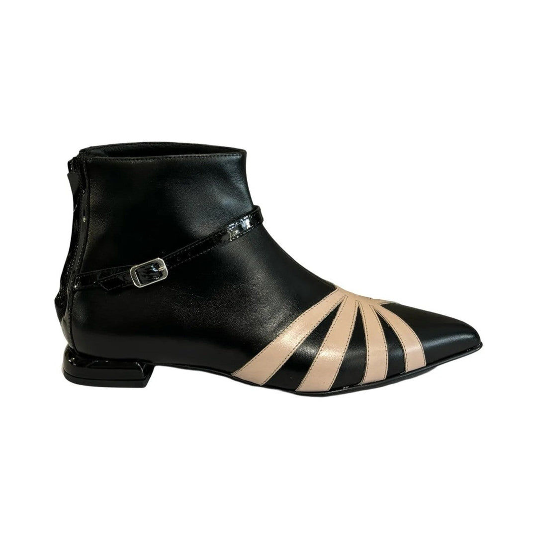 GEOMETRIC ANKLE BOOT WITH POINTED TOE